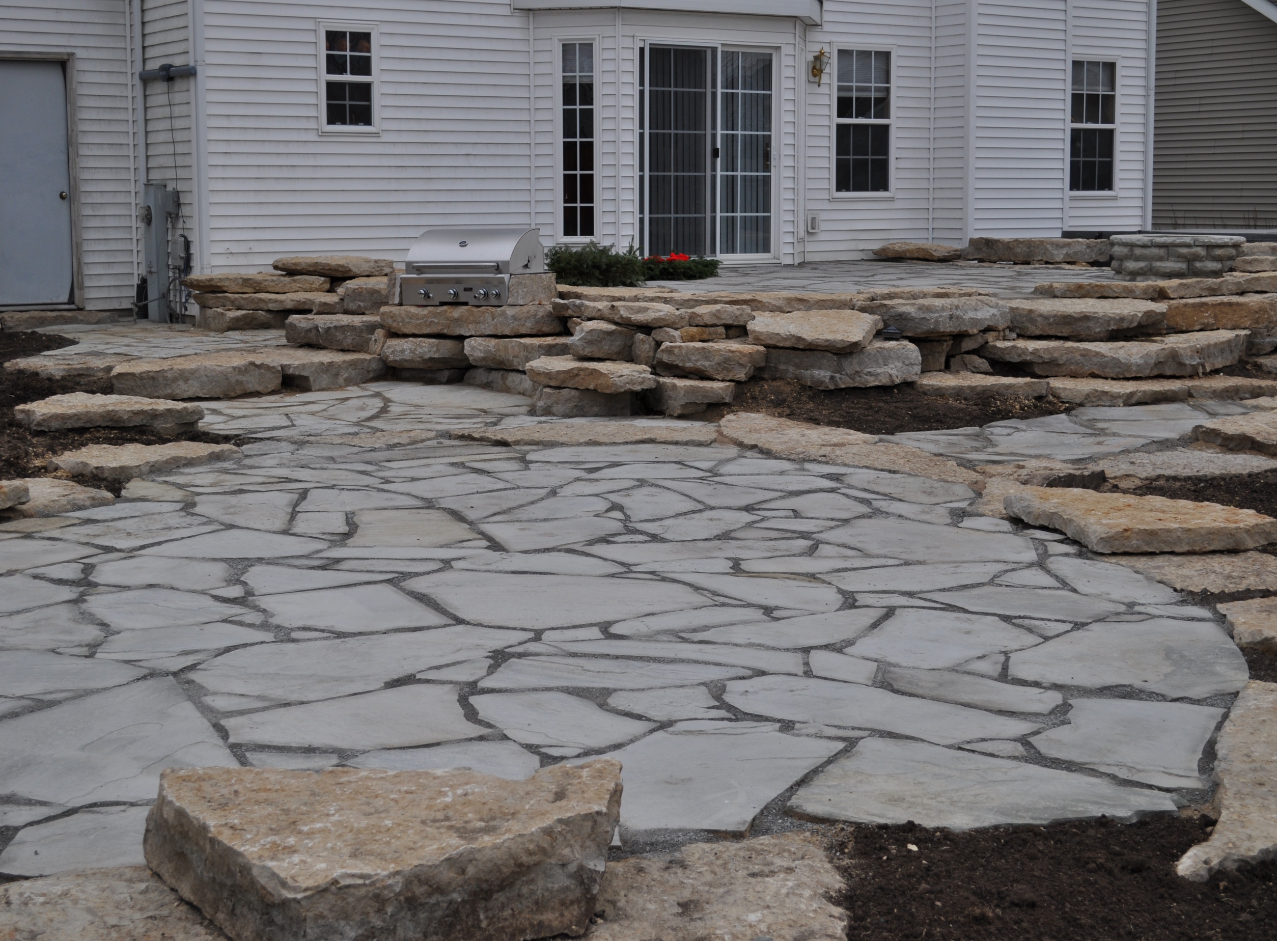 paver brick patio rockford pavers stone natural landscaping landscape options hardscapes driveway clay concrete