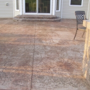 A great example of a Rockford stamped concrete patio.