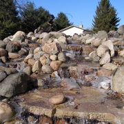 Rockford natural stone landscape feature
