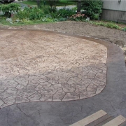 Rockford stamped concrete projects like this one have a great patterned appearance.